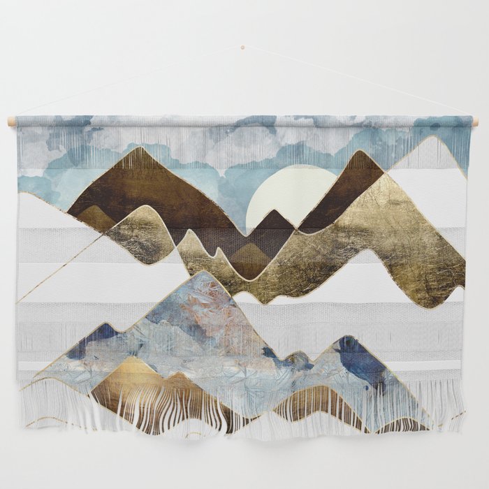 Minimal Abstract Mountains Wall Hanging Gallery Image 1