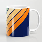 Farida - 70s Vintage Style Retro Stripes Coffee Mug Gallery Image 1