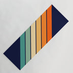 Farida - 70s Vintage Style Retro Stripes Yoga Mat Gallery Image 1