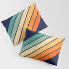 Farida - 70s Vintage Style Retro Stripes Pillow Sham Gallery Image 3