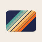 Farida - 70s Vintage Style Retro Stripes Bath Mat Gallery Image 1