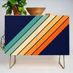 Farida - 70s Vintage Style Retro Stripes Credenza Gallery Image 1