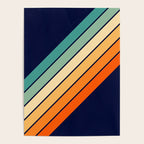 Farida - 70s Vintage Style Retro Stripes Poster Gallery Image 4