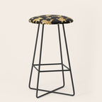 Origami metallic dragon friends // black background golden fantasy animals Stool Gallery Image 1