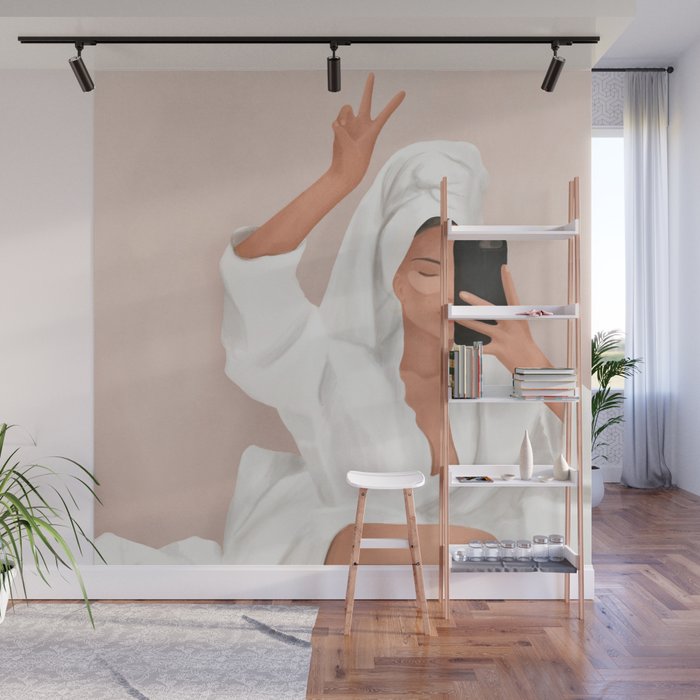 Morning Selfie Wall Mural Gallery Image 1