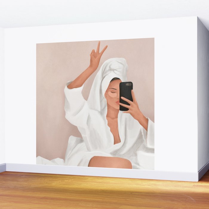 Morning Selfie Wall Mural Gallery Image 2