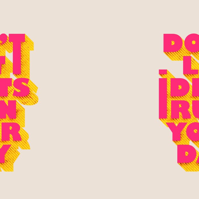 Don't let idiots ruin your day - typography Coffee Mug Gallery Image 2