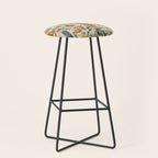 French Vintage Flowers Chart Adolphe Millot Fleurs Larousse Pour Tous Funky Cozy Boho Maximalist Stool Gallery Image 1