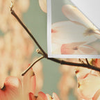 Pink Flowers on a Spring Day Wall Tapestry Gallery Image 3