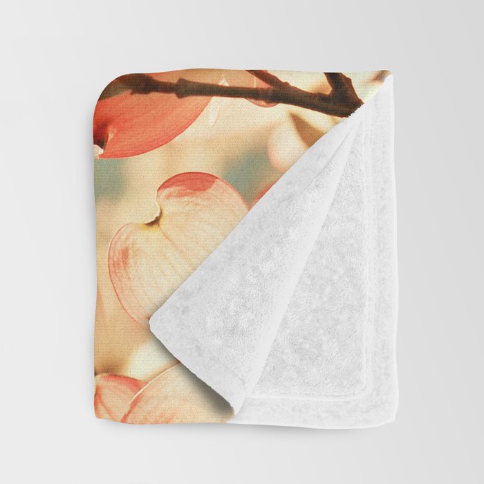 Pink Flowers on a Spring Day Throw Blanket Gallery Image 3