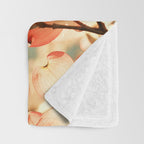 Pink Flowers on a Spring Day Throw Blanket Gallery Image 3