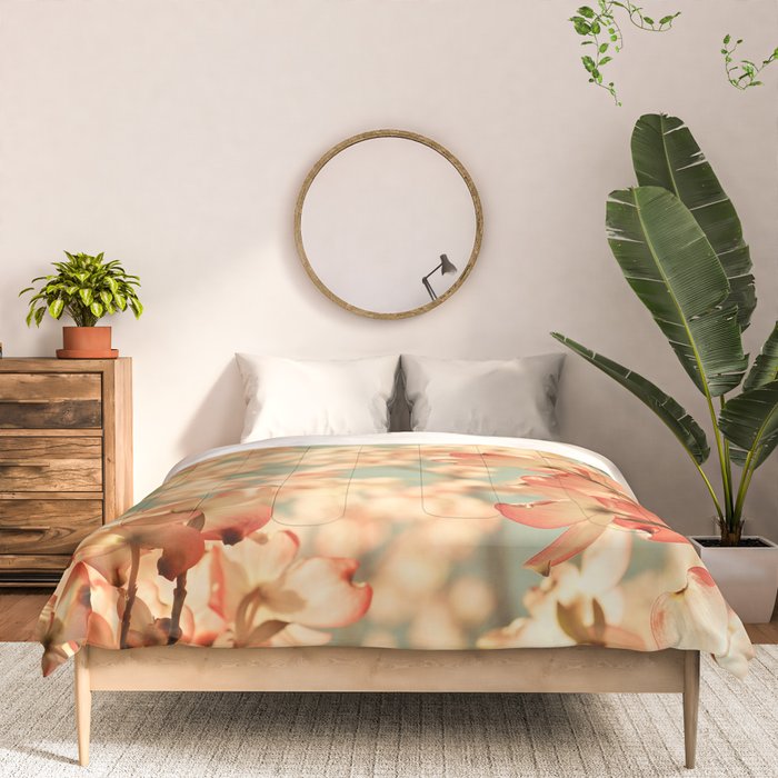 Pink Flowers on a Spring Day Comforter Gallery Image 3