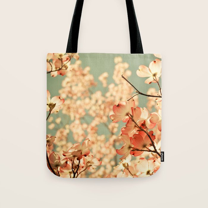 Pink Flowers on a Spring Day Tote Bag Gallery Image 1