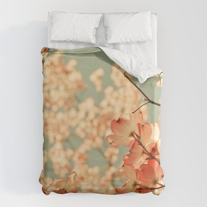 Pink Flowers on a Spring Day Duvet Cover Gallery Image 6