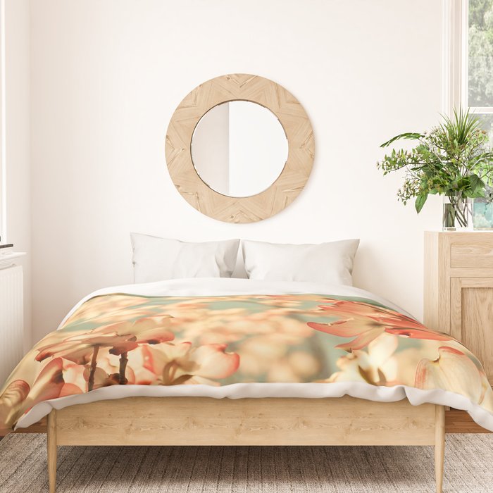 Pink Flowers on a Spring Day Duvet Cover Gallery Image 3