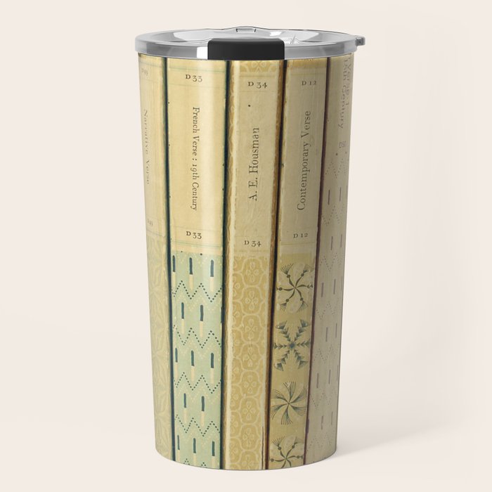 Old Books Travel Mug Gallery Image 1