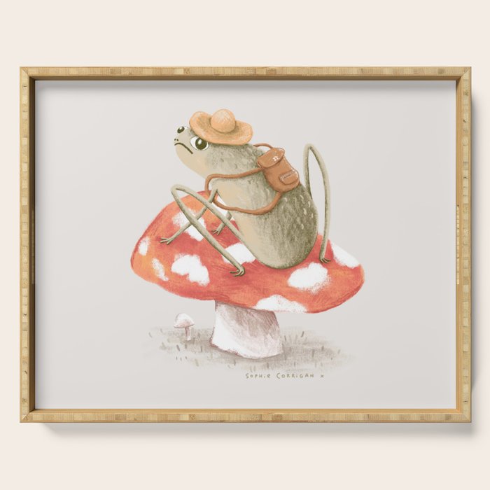 Awkward Toad Ready for Adventure Serving Tray Gallery Image 1