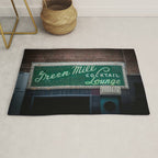 Green Mill Cocktail Lounge Vintage Neon Sign Uptown Chicago Rug Gallery Image 1