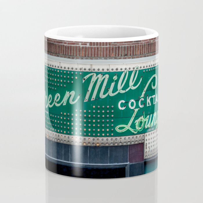Green Mill Cocktail Lounge Vintage Neon Sign Uptown Chicago Coffee Mug Gallery Image 4