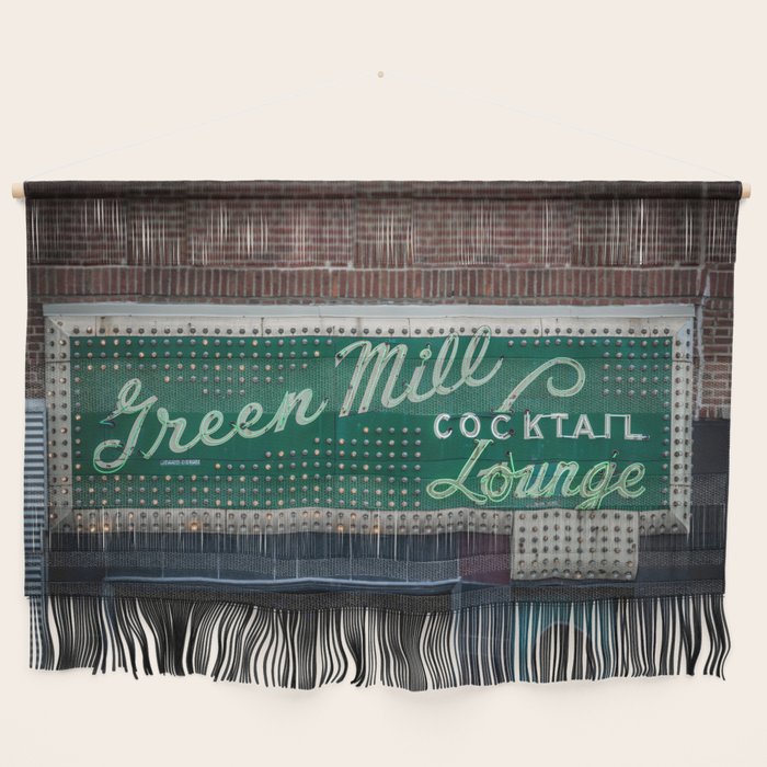 Green Mill Cocktail Lounge Vintage Neon Sign Uptown Chicago Wall Hanging Gallery Image 1