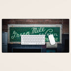 Green Mill Cocktail Lounge Vintage Neon Sign Uptown Chicago Desk Mat Gallery Image 1