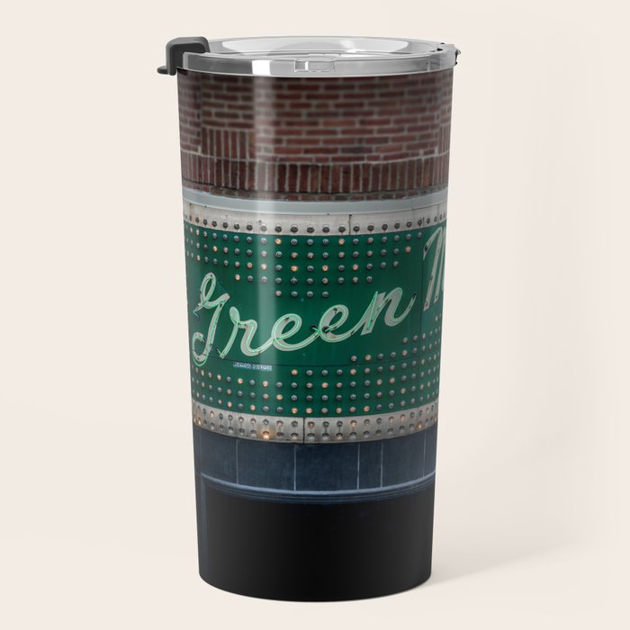 Green Mill Cocktail Lounge Vintage Neon Sign Uptown Chicago Travel Mug Gallery Image 3