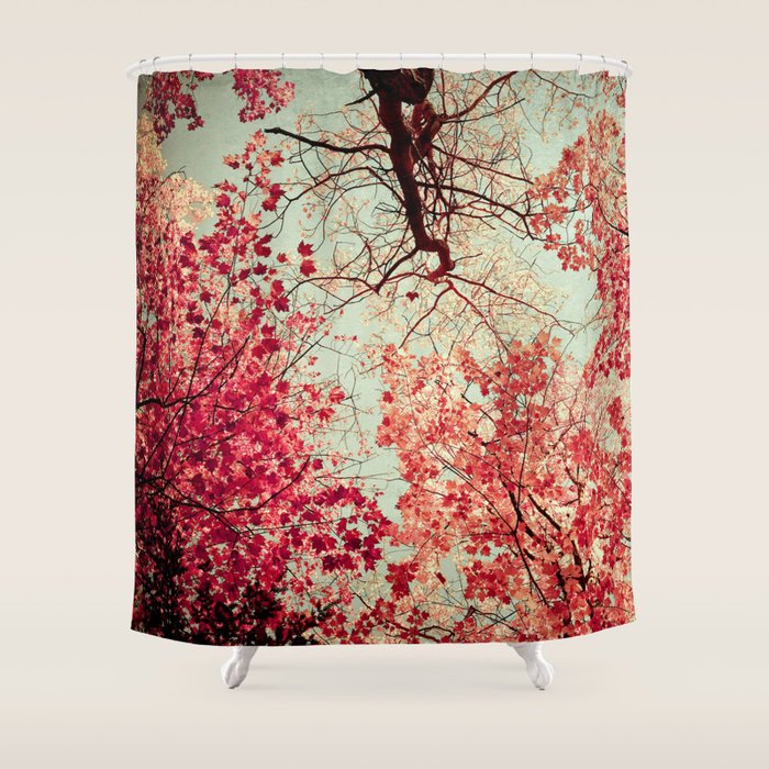 Autumn Inkblot Shower Curtain Gallery Image 1