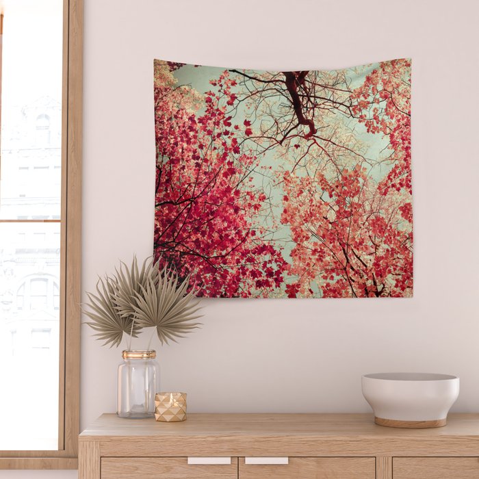 Autumn Inkblot Wall Tapestry Gallery Image 2