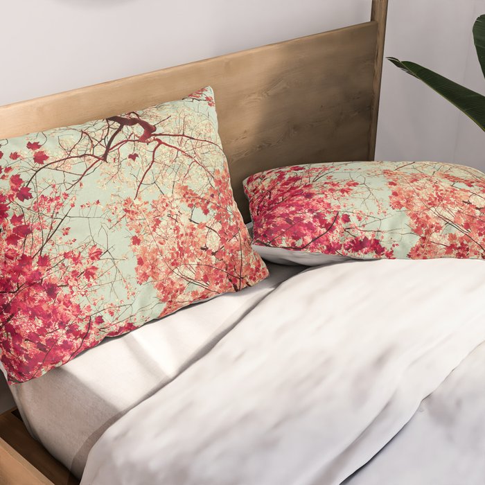 Autumn Inkblot Pillow Sham Gallery Image 2