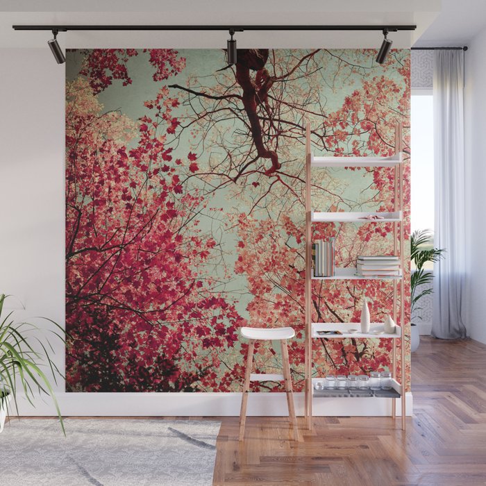 Autumn Inkblot Wall Mural Gallery Image 1