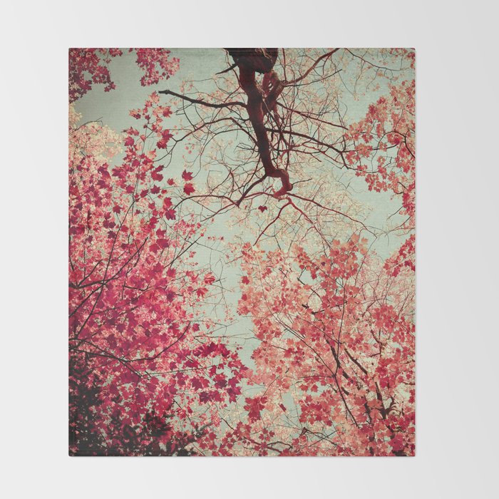Autumn Inkblot Throw Blanket Gallery Image 2