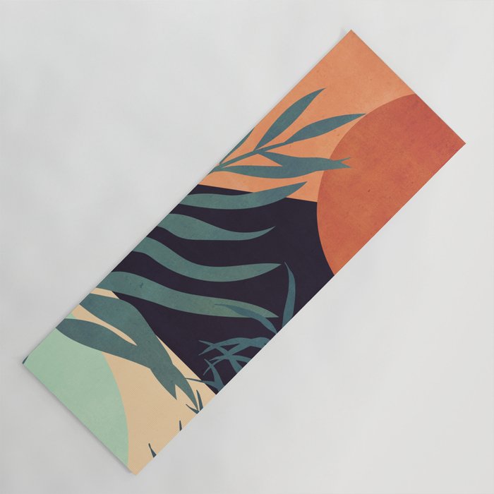 Abstract Art Tropical Leaves 16 Yoga Mat Gallery Image 1