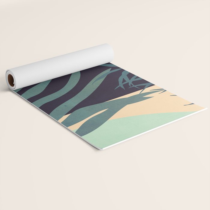Abstract Art Tropical Leaves 16 Yoga Mat Gallery Image 2