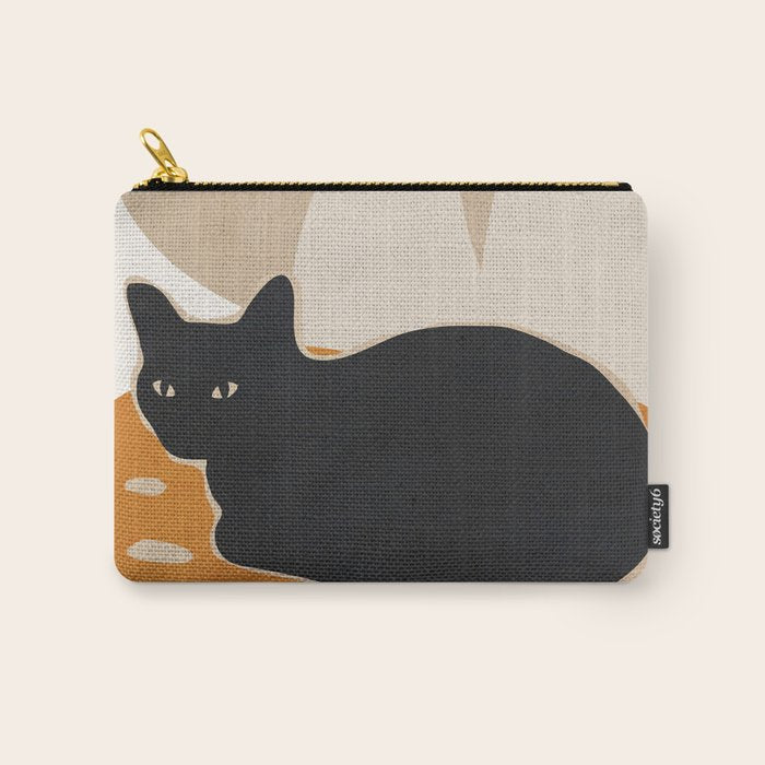 Minimal Abstract Art Cat 3 Carry All Pouch Gallery Image 1