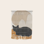 Minimal Abstract Art Cat 3 Wall Hanging Gallery Image 1