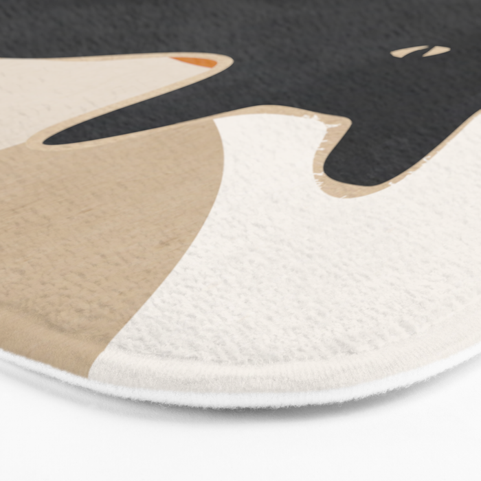 Minimal Abstract Art Cat 3 Bath Mat Gallery Image 3