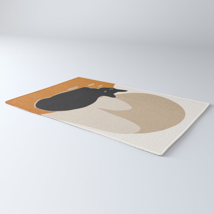 Minimal Abstract Art Cat 3 Rug Gallery Image 3