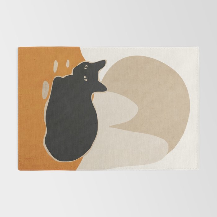 Minimal Abstract Art Cat 3 Rug Gallery Image 2