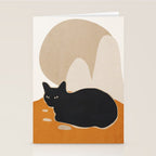 Minimal Abstract Art Cat 3 Stationery Card Gallery Image 2