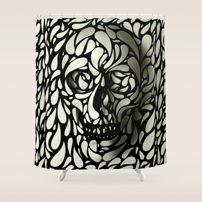 Skull Shower Curtain Gallery Image 1