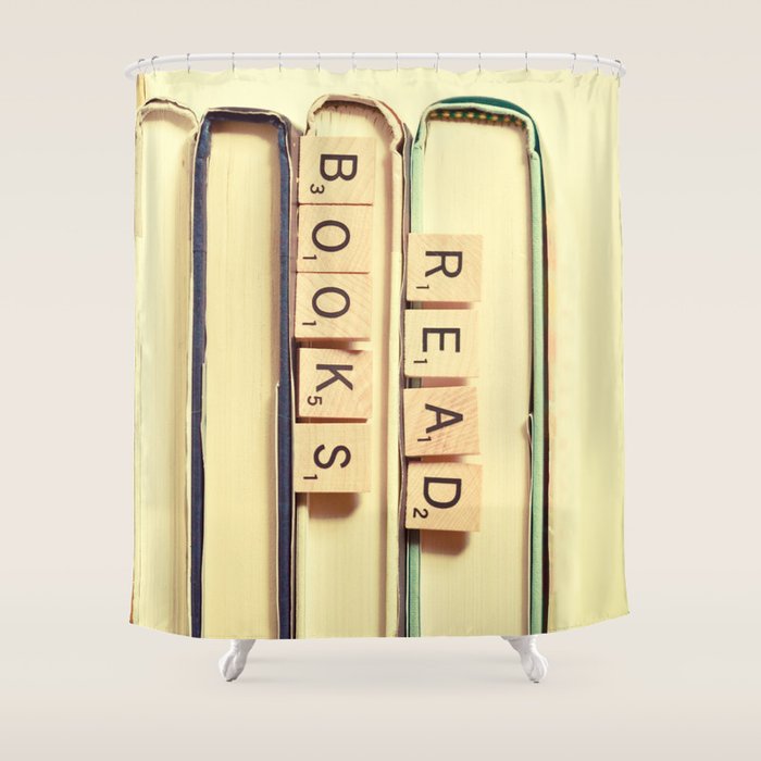 Read Books Shower Curtain Gallery Image 1