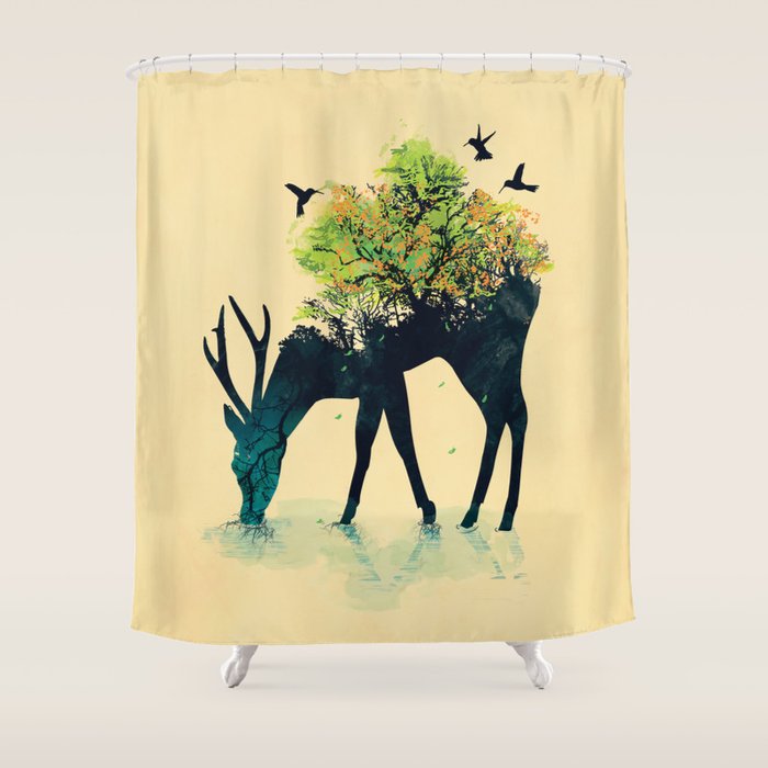 Watering (A Life Into Itself) Shower Curtain Gallery Image 1