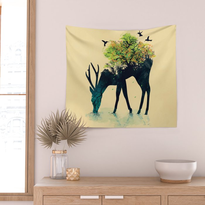 Watering (A Life Into Itself) Wall Tapestry Gallery Image 2