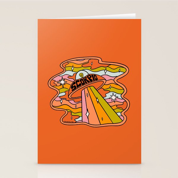 Scorpio UFO Stationery Card Gallery Image 2