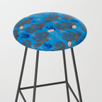 Jellyfish and Coral-Blue Stool Gallery Image 2