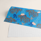 Jellyfish and Coral-Blue Wrapping Paper Gallery Image 2
