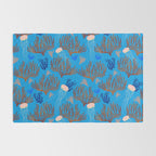 Jellyfish and Coral-Blue Rug Gallery Image 2