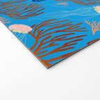 Jellyfish and Coral-Blue Welcome Mat Gallery Image 2