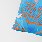 Jellyfish and Coral-Blue Pillow Sham Gallery Image 4