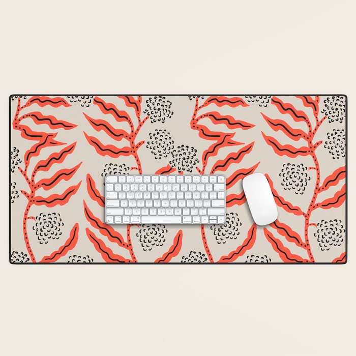 LA VILLE VINE CORAL Desk Mat Gallery Image 1